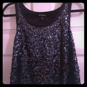 Express Sequin Crop Top